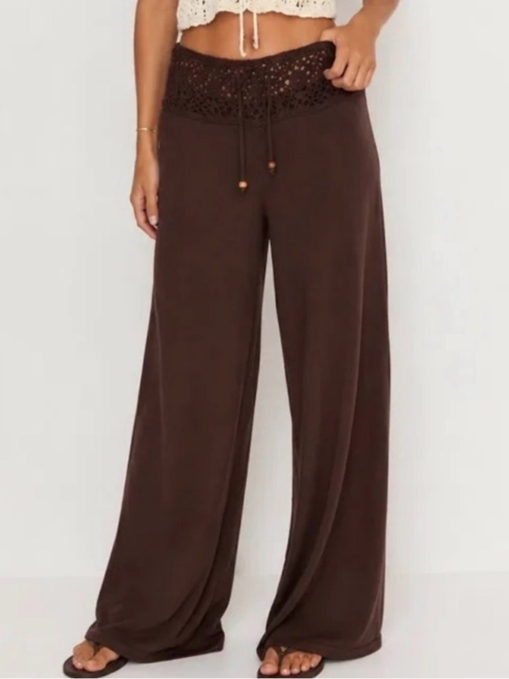 Brown Crotchet Waist Bottoms